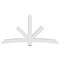 Ekena Millwork Alberta Architectural Grade PVC Gable Bracket, 96"W x 48"H x 6"D x 6"F, 12/12 Pitch GBP096X48X0606ALB00 - alternate 5